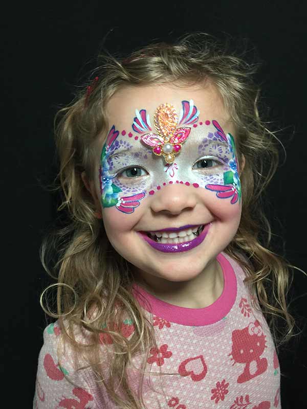 Princess face paint mask